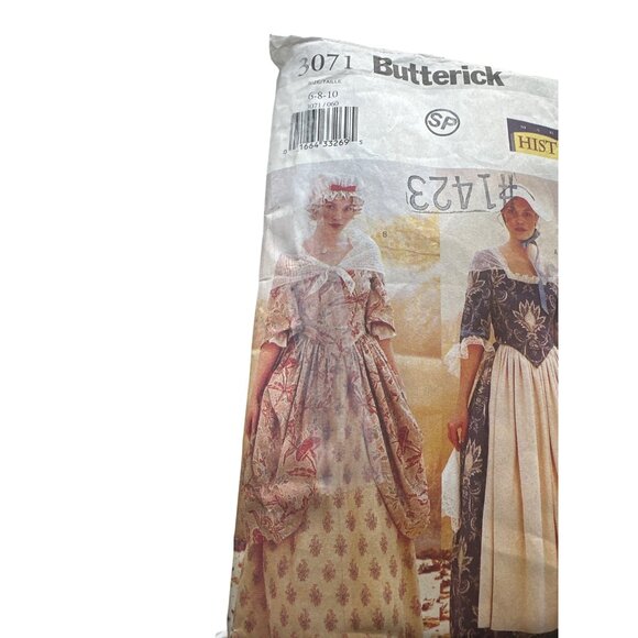CUT Butterick 3071 Historical Costume Sewing Pattern Size 6-8-10 Princess Style - Picture 2 of 8